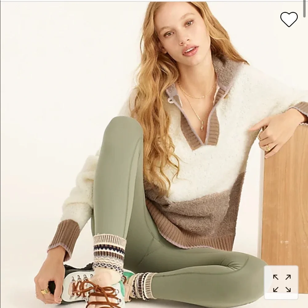 J.Crew Colorblock sweater-hoodie